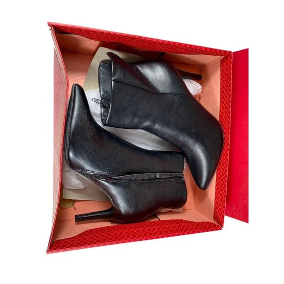 Kelly & Katie Eve Bootie Black Pointed Toe Stiletto Heel Ankle Boots Size 8.5** - Picture 2 of 9